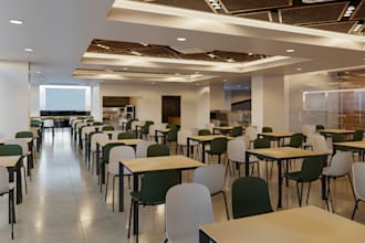 renovate 3d style restaurant interior,3d gym house, cafe shop, lounge design,spa