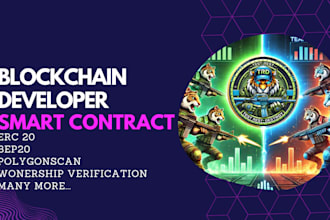 develop erc20, bep20, and polygon token smart contracts