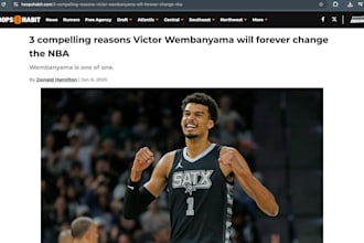 create blog posts for websites needing sports content