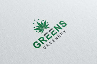 design hemp, cbd oil, cannabis logo