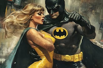 do comic book art, comic book illustrations