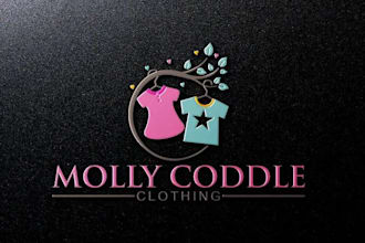 do typography merch tshirt logo and clothing graphic design