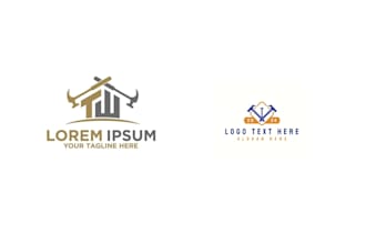 design modern real estate construction property logo
