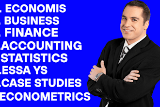 do economics, statistics, business, finance, accounting,