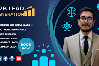 provide targeted b2b leads with valid email finding and linkedin leads