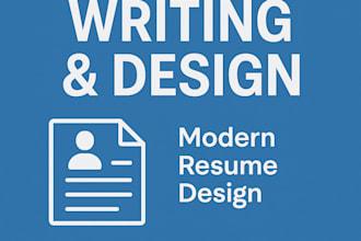 rewrite and design your resume to look modern and professional