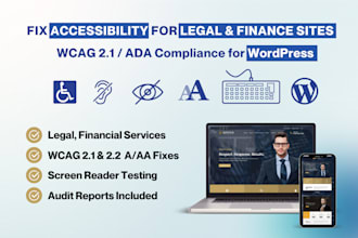 fix accessibility issues for legal and finance wordpress websites wcag