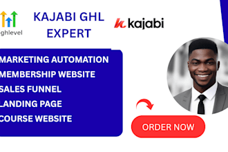 kajabi website kajabi membership site ghl website and kajabi community funnel VA