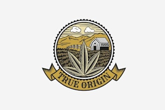 design premium hemp preroll brand logo