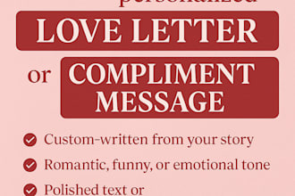 craft a romantic funny or emotional letter for your special one