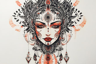 do cybersigilism, neo tribal, tattoo and clothing designs