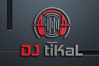 design music, dj, rap, band typography, studio logo
