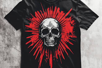 draw t shirt design illustration highly detailed artwork