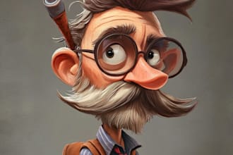 create a  cartoon character design
