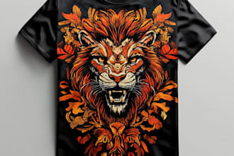 do t shirt design for your company and vector trace