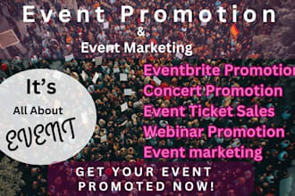 do your event promotion, ticket sales, eventbrite, webinar marketing concert hyp
