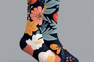 make a unique socks design for your brand