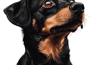 draw illustration animal pet cartoon portrait