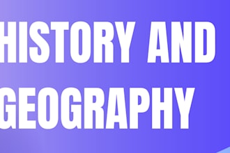 do research and report in geography, history and philosophy
