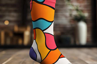 draw beautiful socks design