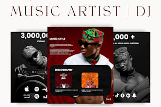 dj music artist epk speaker one sheet media kit electronic press kit mediakit