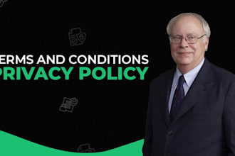 write custom terms and conditions, privacy policy, disclaimer