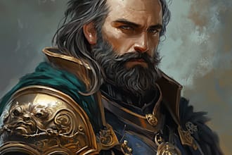 draw fantasy character, monster, humanoid, dnd or similar