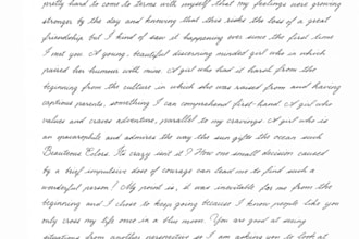 handwrite anything in my cursive handwriting style