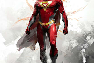 draw your favorite superhero character and comic