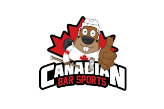 design modern canadian bar sports logo