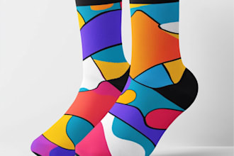 draw a unique socks design for your brand