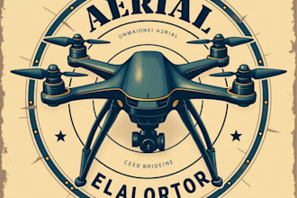design high quality vintage drone logo with fastest delivery