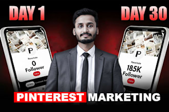 be your 30 days pinterest marketing expert for growth and sales