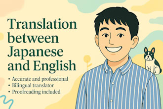 accurately and professionally translate between japanese and english