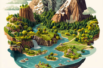 do a unique vector or isometric map
