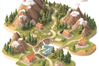 make a unique vector or isometric map