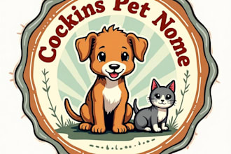 design high quality vintage animal and pet logo with unlimited revision