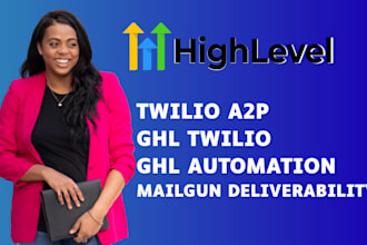 highlevel twilio a2p ghl mailgun deliverability sms email workflow ghl campaign