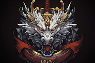 design awesome rpg fantasy or sci fi logo for you