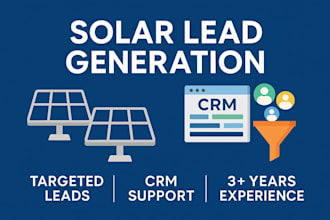 generate leads and support solar sales with CRM and outreach