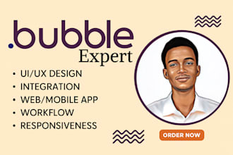 bubble io developer bubble ai saas website bubble mvp bubble web app flutter app