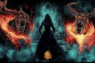do artwork for tshirt dark art, horror, creepy illustration