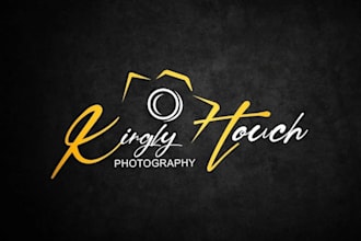 design elegant wedding photography monogram logo