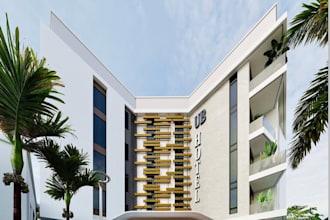 rebuild apartment, sketchup architecture model, building external render, revit