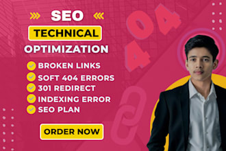 fix 404 error,301 redirect, broken links, and search console issues