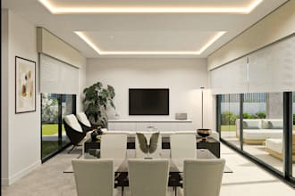 remodel 3d interior design,commercial building,living room render,2d floor plan