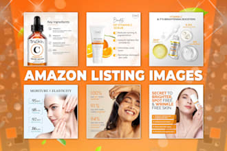 do product photo editing and amazon listing images, a plus content or ebc design