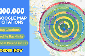 create 100,000 google map citations to boost your local SEO and gmb ranking
