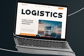 create moving company website logistic website cargo transportation website