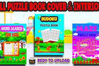 create a professional puzzle book for amazon KDP